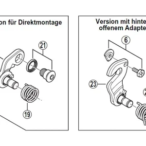 Shimano RD-FT35 Schaltwerk, 6/7-fach 6